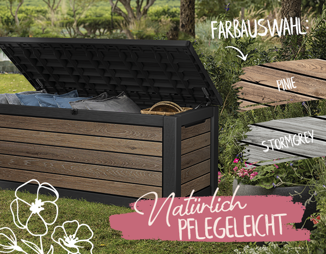 Koll Living Sitzkissen Anthrazit - Wasserdicht Für Gartenmöbel 57x33cm
