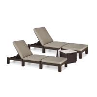 Allibert VENTURA-Set (2x DAYTONA, 1x ICE CUBE) braun