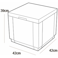 Allibert VENTURA-Set (2x DAYTONA, 1x ICE CUBE) braun
