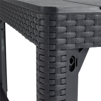 Allibert h&ouml;henverstellbarer Lounge-Tisch LYON graphit