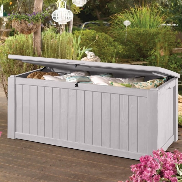 Keter Gartenbox ROCKWOOD weiß, 570 L, 159,00 €