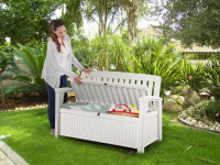 Keter Gartenbank PATIO wei&szlig;, 227 L
