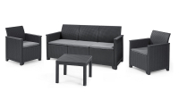 Keter Lounge-Set "Emma" 4tlg. 3er Sofa 2x...