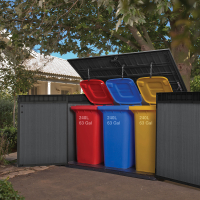 Keter DUOTECH M&uuml;lltonnenbox CORTINA MEGA, 2100 L
