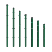 EXCLUSIVE Eckpfosten 6 x 6 x 240 cm in Moosgr&uuml;n