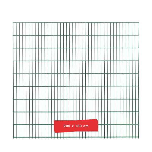ESSENTIAL Doppelstabmatte 200x183 cm in Moosgr&uuml;n