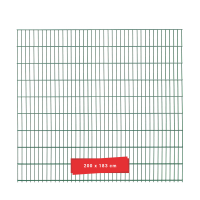 ESSENTIAL Doppelstabmatte 200x183 cm in Moosgrün