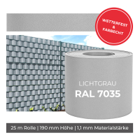 EXCLUSIVE Sichtschutzrolle Lichtgrau 25m