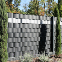 EXCLUSIVE Design Sichtschutzstreifen Anthrazit &amp; Fenstergrau