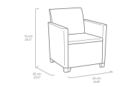 Keter Lounge-Set MARIE, 4-Sitzer Set