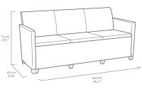 Keter Lounge-Set MARIE, 4-Sitzer Set