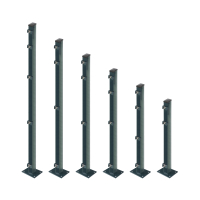 EASY Eckpfosten 4x4x188 cm Moosgr&uuml;n