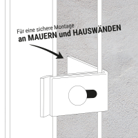 ESSENTIAL Zubeh&ouml;r Wandanschlusswinkel/Eckmattenverbinder Anthrazit RAL 7016