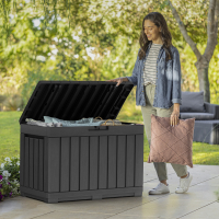 Keter Gartentruhe KENTWOOD Anthrazit, 190 L