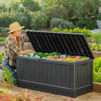 Keter Gartentruhe KENTWOOD Anthrazit, 350 L