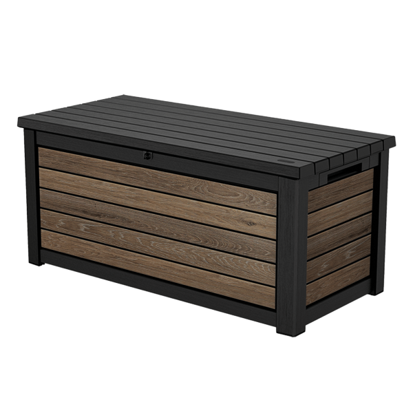 Keter Gartenbox NORTHWOOD 623L Holzoptik Walnuss