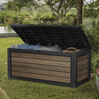 Keter Gartenbox NORTHWOOD 623L Holzoptik Walnuss