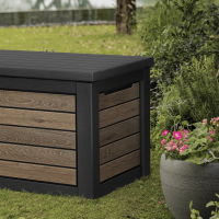 Keter Gartenbox NORTHWOOD 623L Holzoptik Walnuss