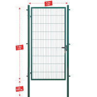 ESSENTIAL Einzeltor 120 x 180 cm in Moosgr&uuml;n