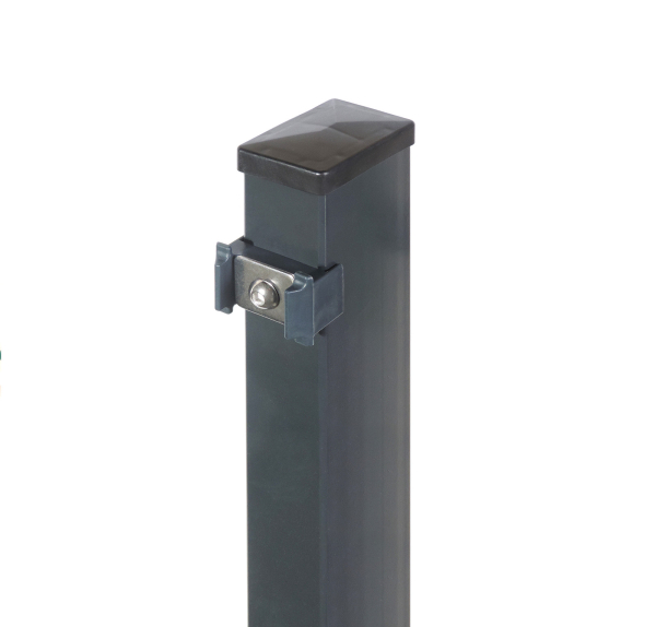 EASY Pfosten/Eckpfosten 6x4/6x6 cm mit angeschweißter Bodenplatte