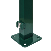 EASY Pfosten/Eckpfosten 6x4/6x6 cm mit angeschweißter Bodenplatte