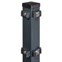 EASY Pfosten/Eckpfosten 6x4/6x6 cm mit angeschweißter Bodenplatte