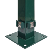 EASY Pfosten/Eckpfosten 6x4/6x6 cm mit angeschweißter Bodenplatte