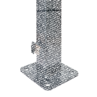 EASY Bodenplattenpfosten 6x4x169 cm Anthrazit