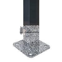 EASY Bodenplattenpfosten 6x4x189 cm Anthrazit