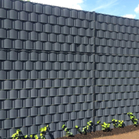 EXCLUSIVE Sichtschutzstreifen "Genarbt" Rolle 25 Meter Anthrazit (RAL 7016)