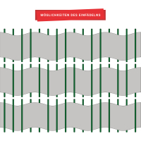 EXCLUSIVE Sichtschutzstreifen "Genarbt" Rolle 25 Meter Anthrazit (RAL 7016)