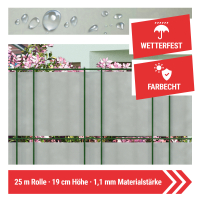 EXCLUSIVE Sichtschutzstreifen "Genarbt" Rolle 25 Meter Transluzent Weiß