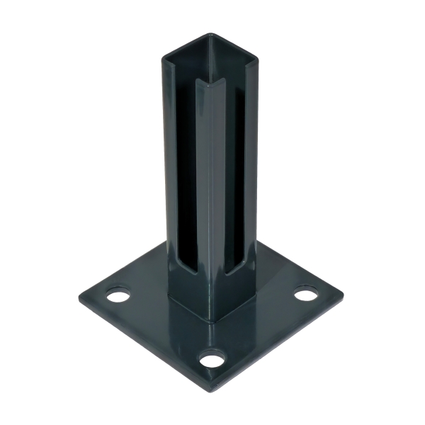 ESSENTIAL Bodenplatte 100x100 mm (für 4x4 cm) Anthrazit RAL 7016