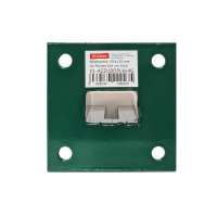 ESSENTIAL Bodenplatte 125x125 mm (für 6x4 cm) Grün RAL 6005