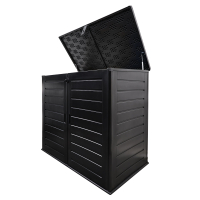Koll Living Mülltonnenbox Tilia, 1170 Liter, Schwarz