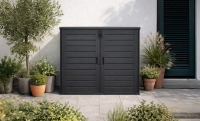 Koll Living Mülltonnenbox Tilia, 1170 Liter, Schwarz