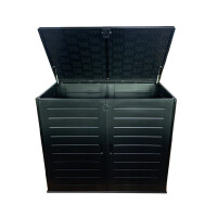 Koll Living M&uuml;lltonnenbox Tilia, 1770 Liter, Schwarz