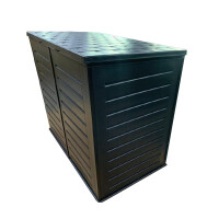 Koll Living M&uuml;lltonnenbox Tilia, 1770 Liter, Schwarz