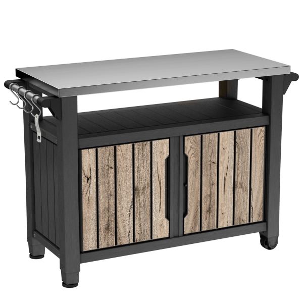 Keter Grilltisch UNITY XL 298L Holzoptik Pinie