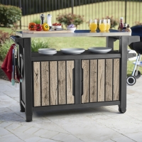 Keter Grilltisch UNITY XL 298L Holzoptik Pinie