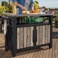 Keter Grilltisch UNITY XL 298L Holzoptik Pinie