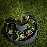 Kräuter- und Blumenspirale 110 Liter Anthrazit (35 cm x Ø55 cm)