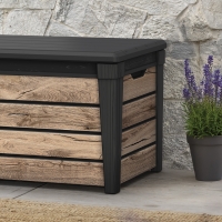 Keter Gartenbox Brightwood 454 Liter Pinien-Holzoptik