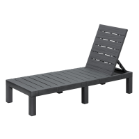 Koll Living Gartenliege Miami Anthrazit/Grau