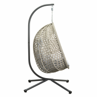 Outdoor Hängesessel Luna, Grau/Beige