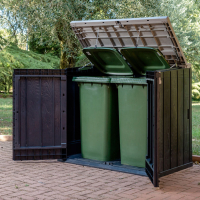 Mülltonnenbox Vela 1270 Liter für 2x 240 Liter Mülltonnen