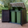 Mülltonnenbox Vela 1270 Liter für 2x 240 Liter Mülltonnen