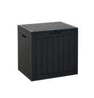 Gartenbox Cubex 118 Liter Anthrazit/Beige