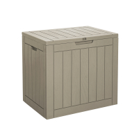 Gartenbox Cubex 118 Liter Anthrazit/Beige