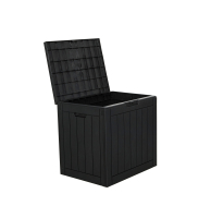 Gartenbox Cubex 118 Liter Anthrazit/Beige